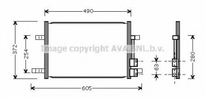 AVA QUALITY COOLING fd5327 -  Конденсатор, кондиционер
